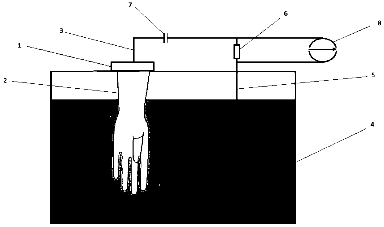 Polymer glove hole seam detecting device