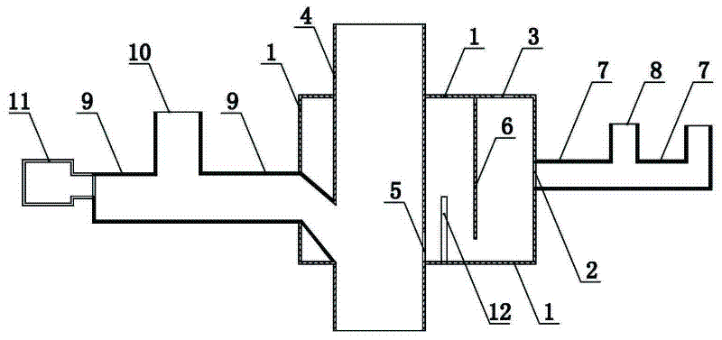 Pipeline connection device for preventing sludge