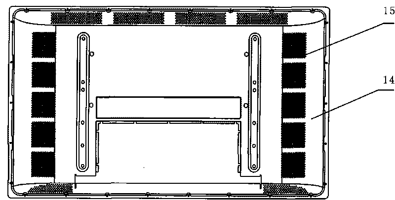 Method for punching arc-shaped surface or inclined surface of television rear shell and punching die