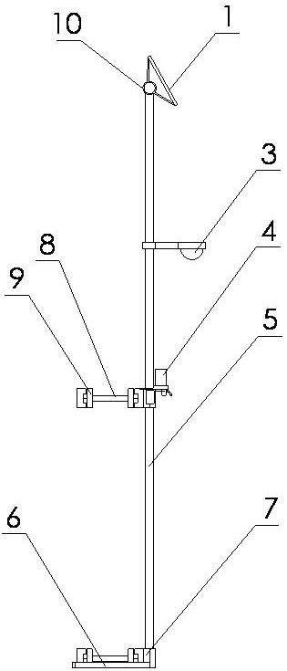 A street light leakage warning device