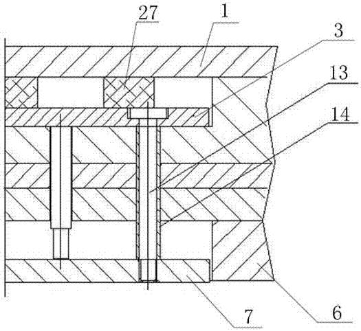 Powder metallurgy fan-shaped piece compound punching die