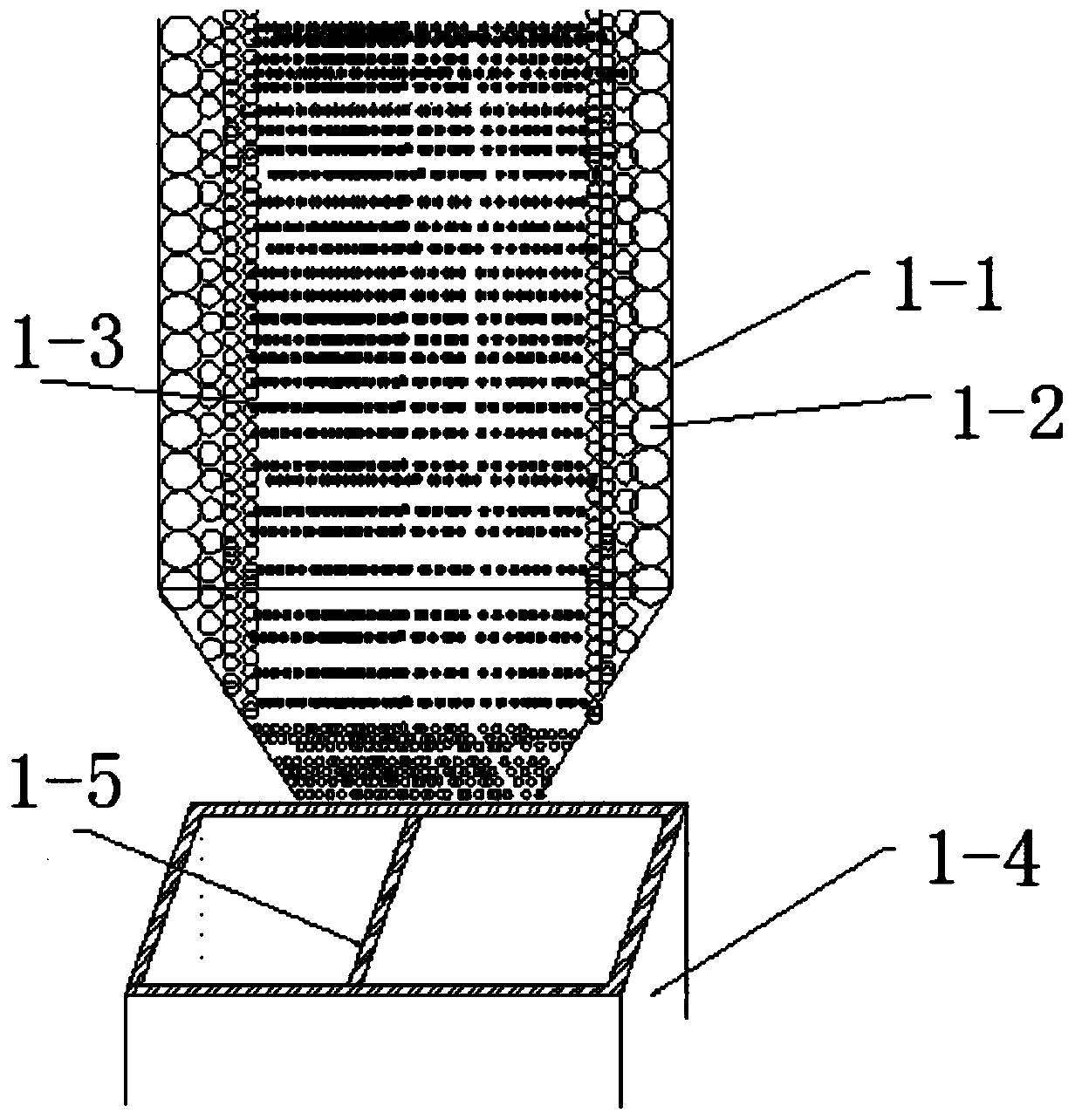 A method based on optimizing the glass frit mixer to improve the mixing efficiency of raw materials