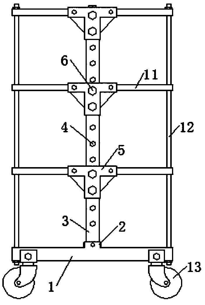 Multi-function rebar stable transport cart