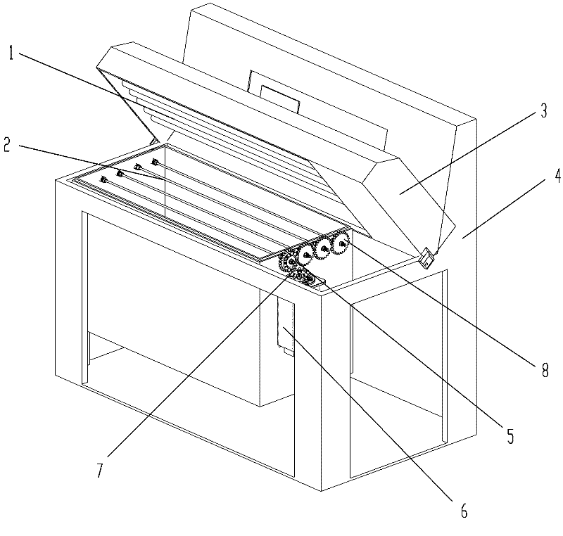 Light aging testing method for composite core rod