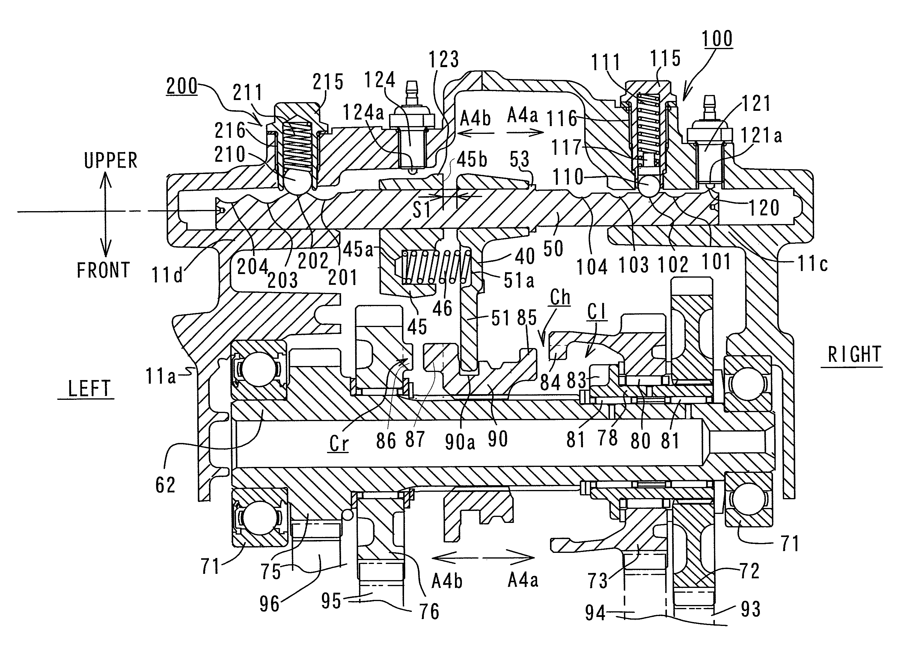 Shift device for transmission