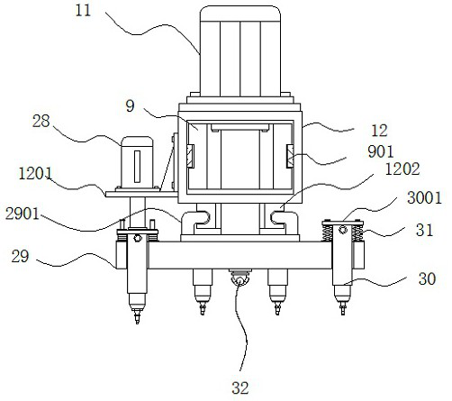 Automatic production device capable of injecting glue at fixed point for flexible glue dripping doll