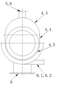 Horizontal screw structure pyrolysis furnace for recycling waste tire resources