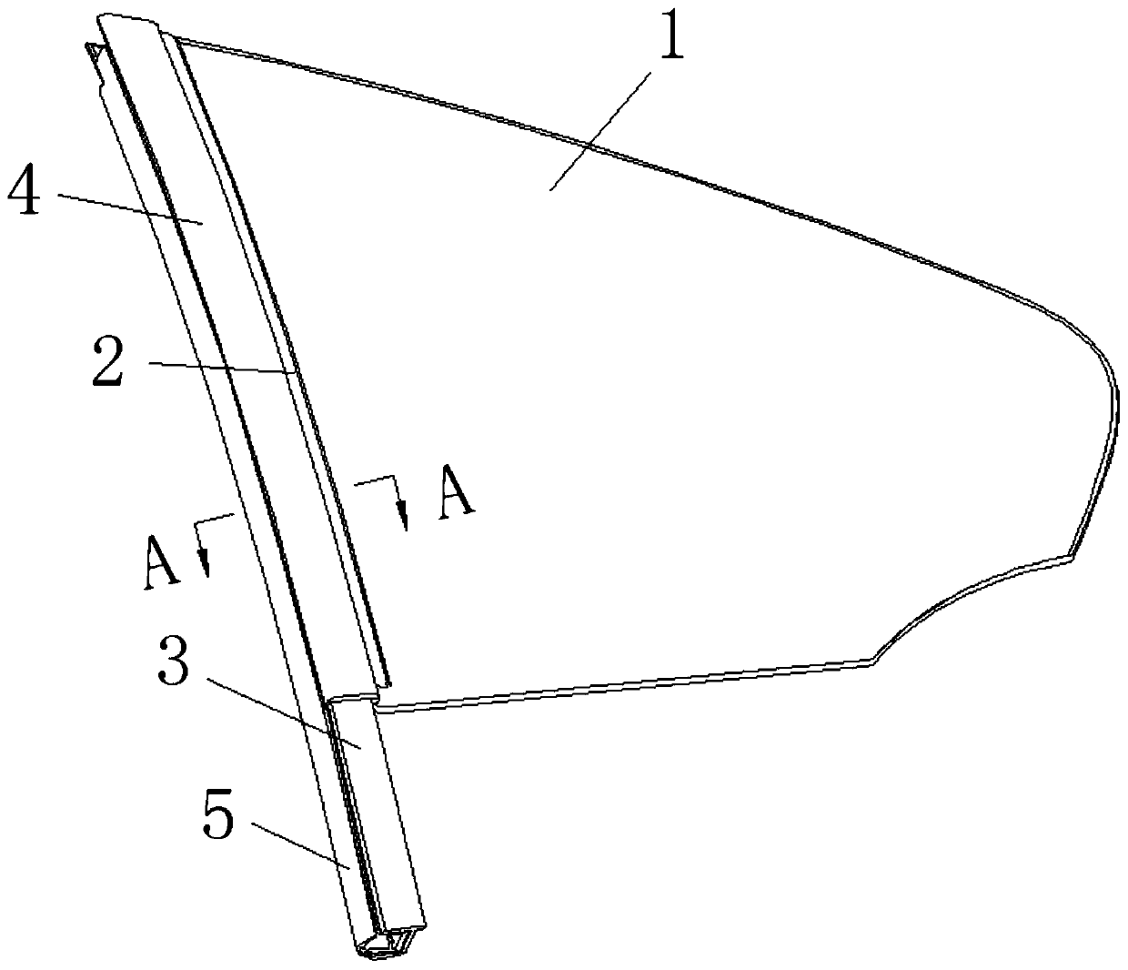 A kind of wrapping assembly of window glass