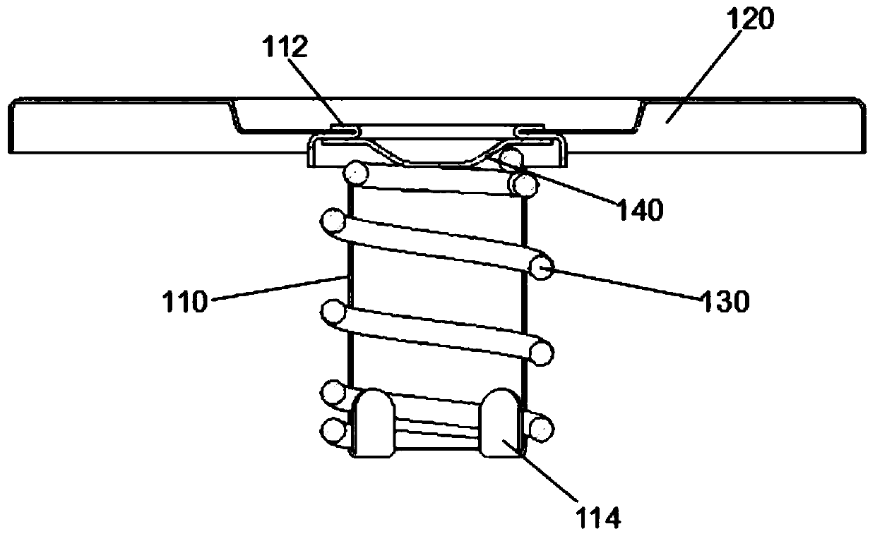 Continuous stamping and forming device for filter filter safety valve gland