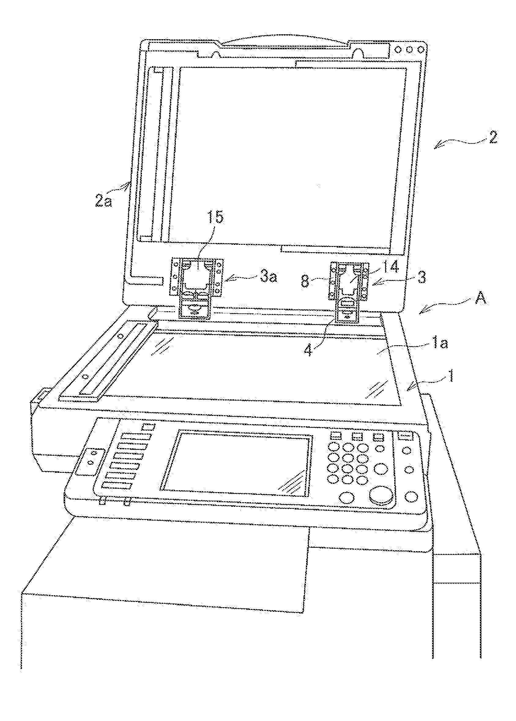 Original cover closer and office equipment having the same