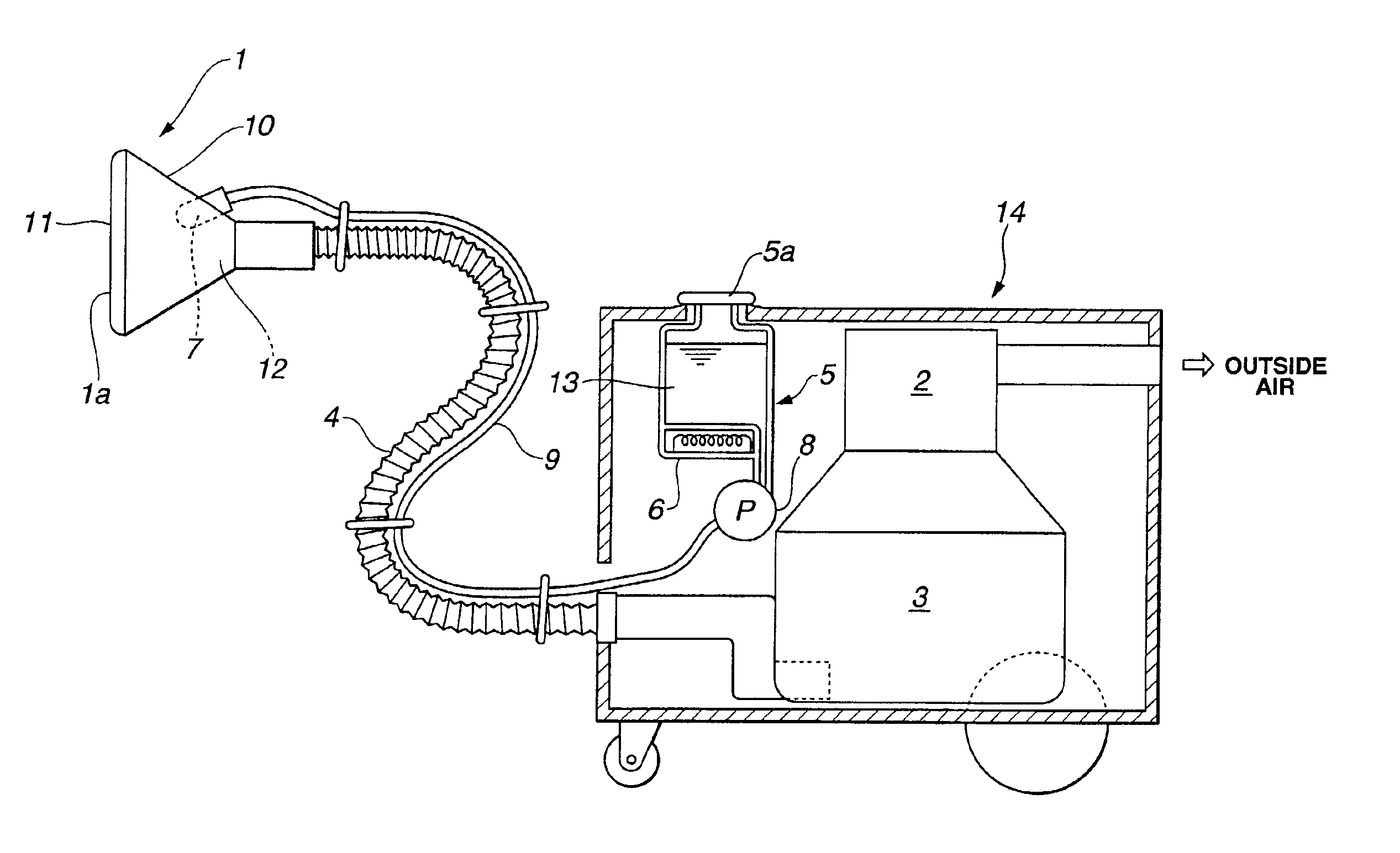 Nozzle and aspirator with nozzle