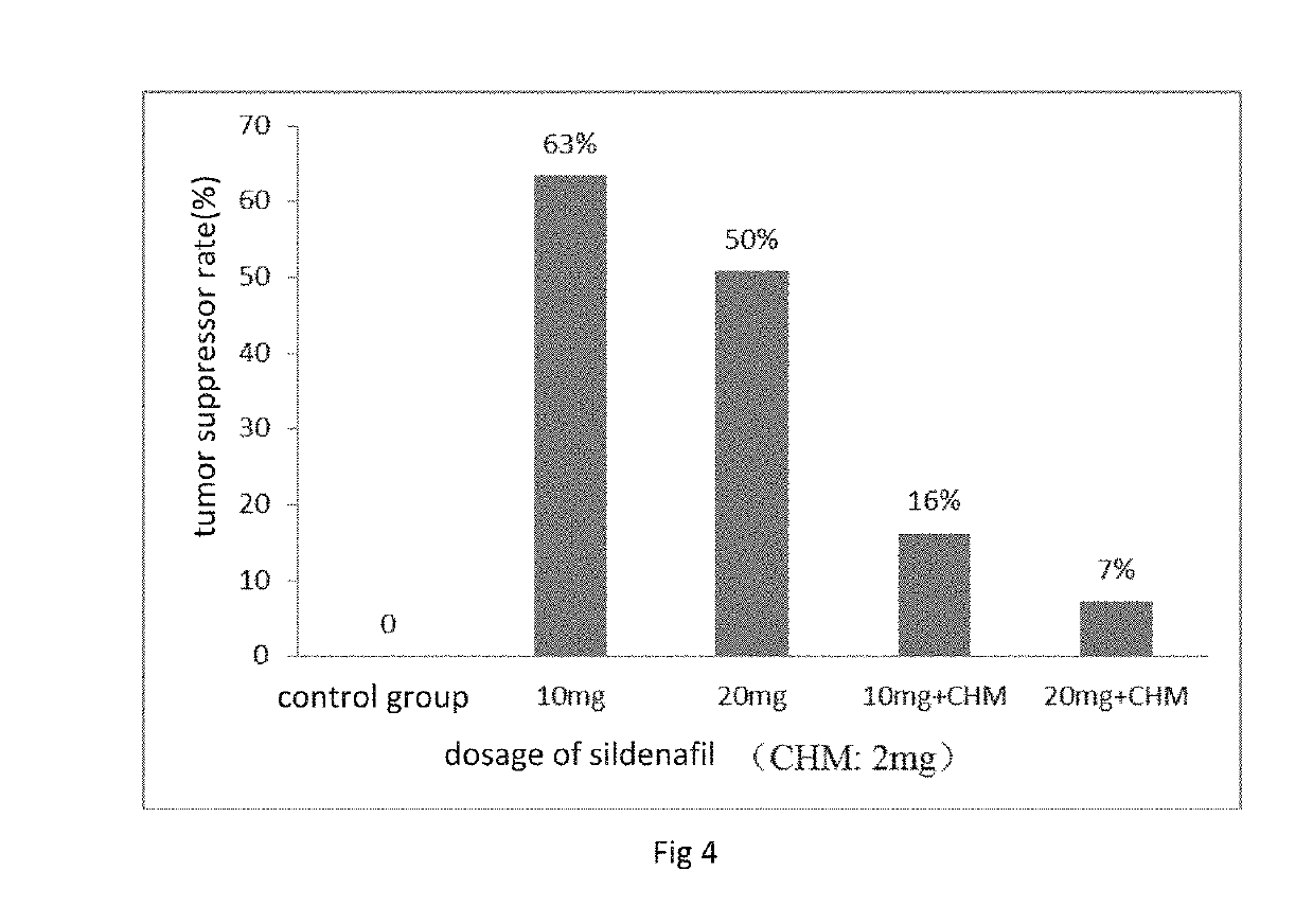 Low dose of sildenafil as an antitumor drug