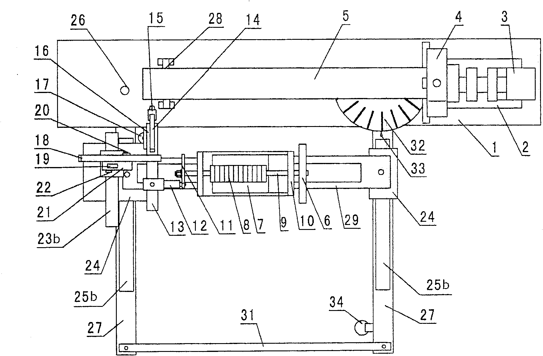 Cutting device for pipe intersecting lines