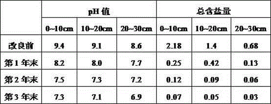 Comprehensive saline-alkali land improvement system and comprehensive saline-alkali land improvement