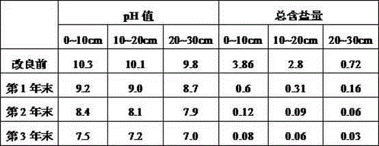 Comprehensive saline-alkali land improvement system and comprehensive saline-alkali land improvement