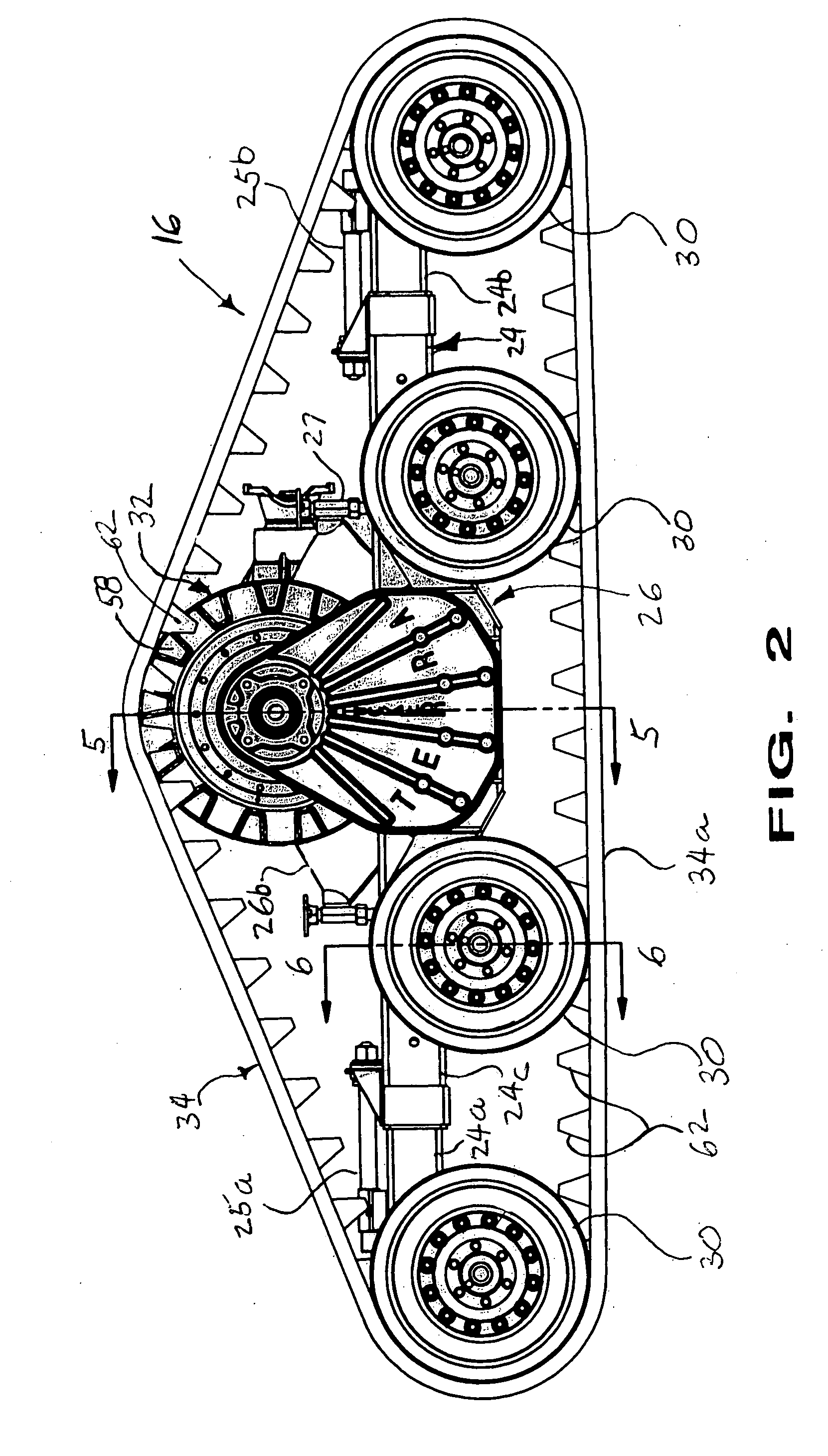 Tracked vehicle with improved track drive unit