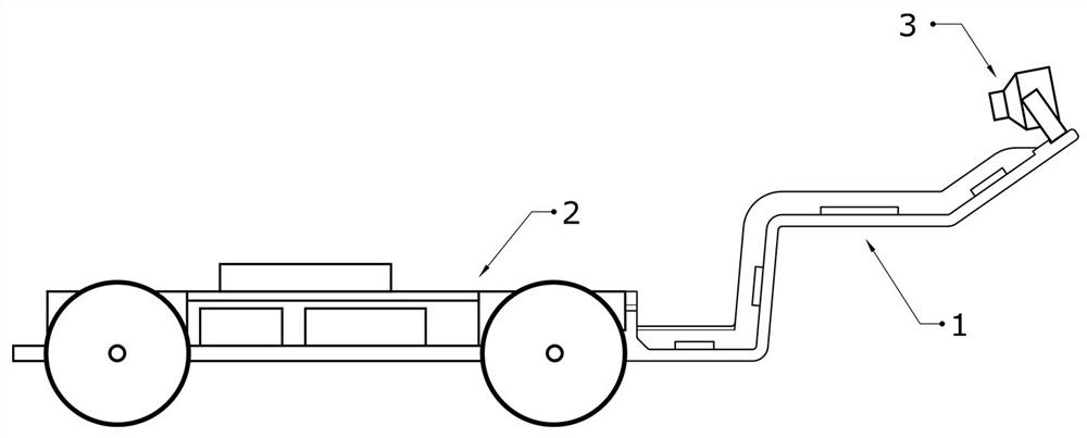 Fixing arm of car model camera