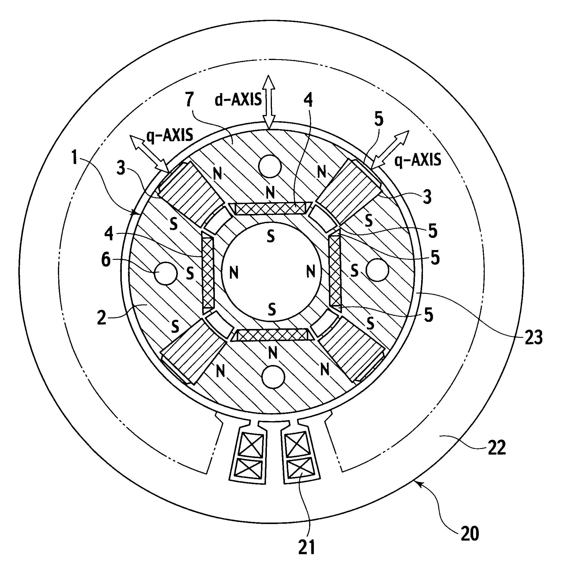 Rotor of permanent-magnet-type rotating electrical machine