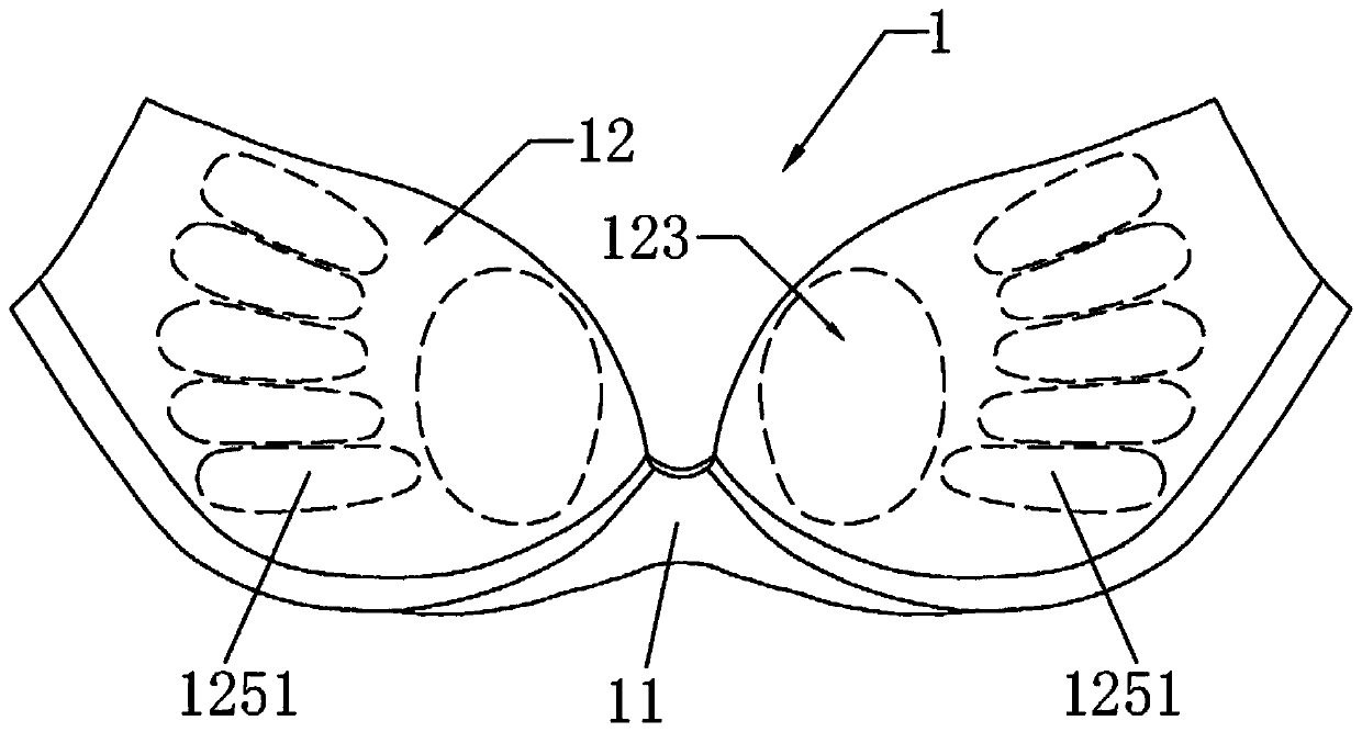 A kind of bionic bra with natural bactericidal health-care breast protection function and preparation method thereof