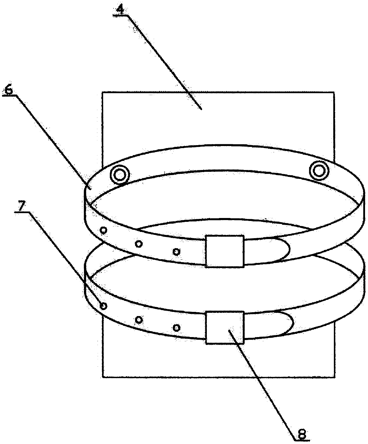 Safe treatment chair device for psychopaths