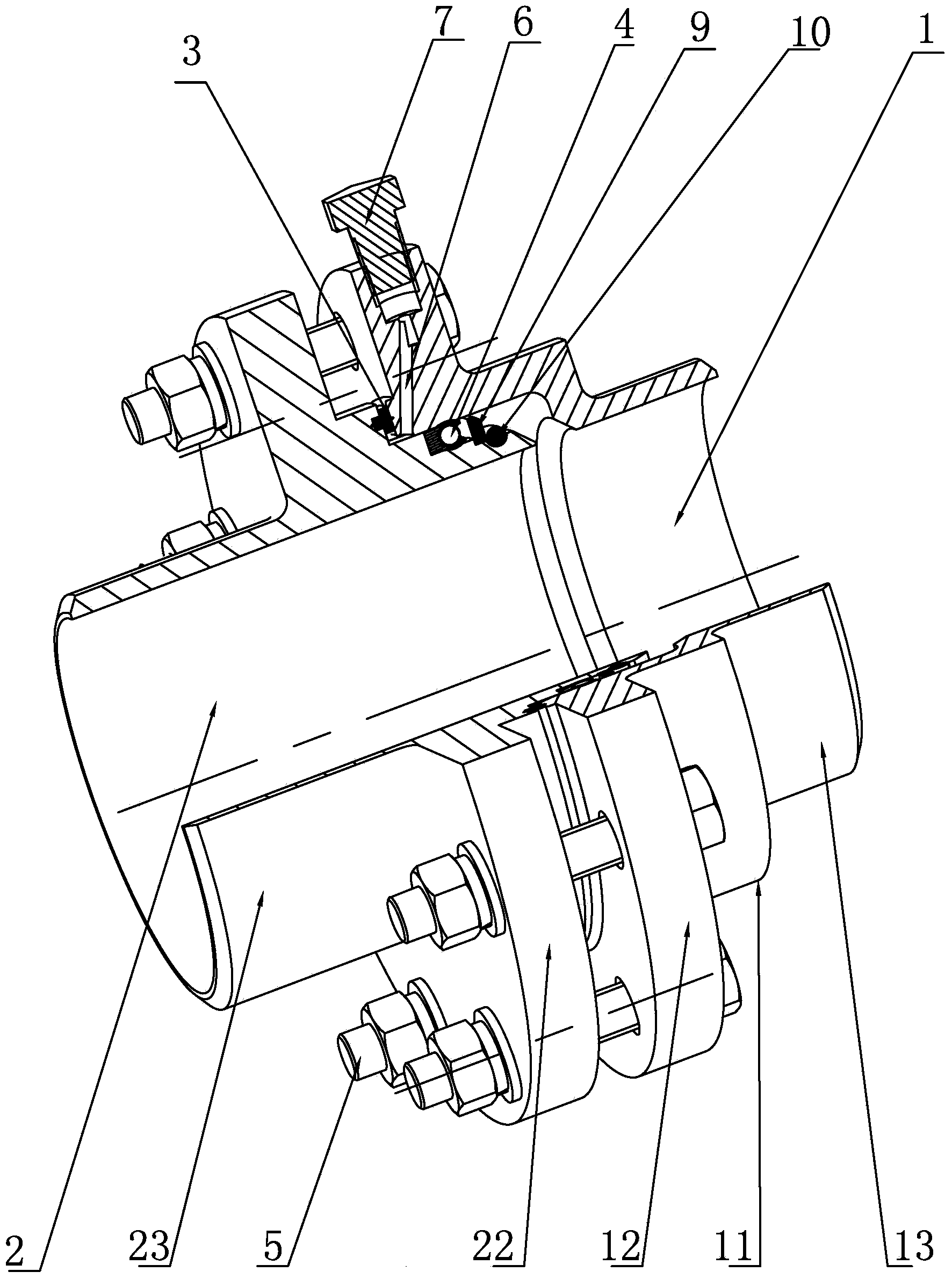 Redundant seal pipeline connector