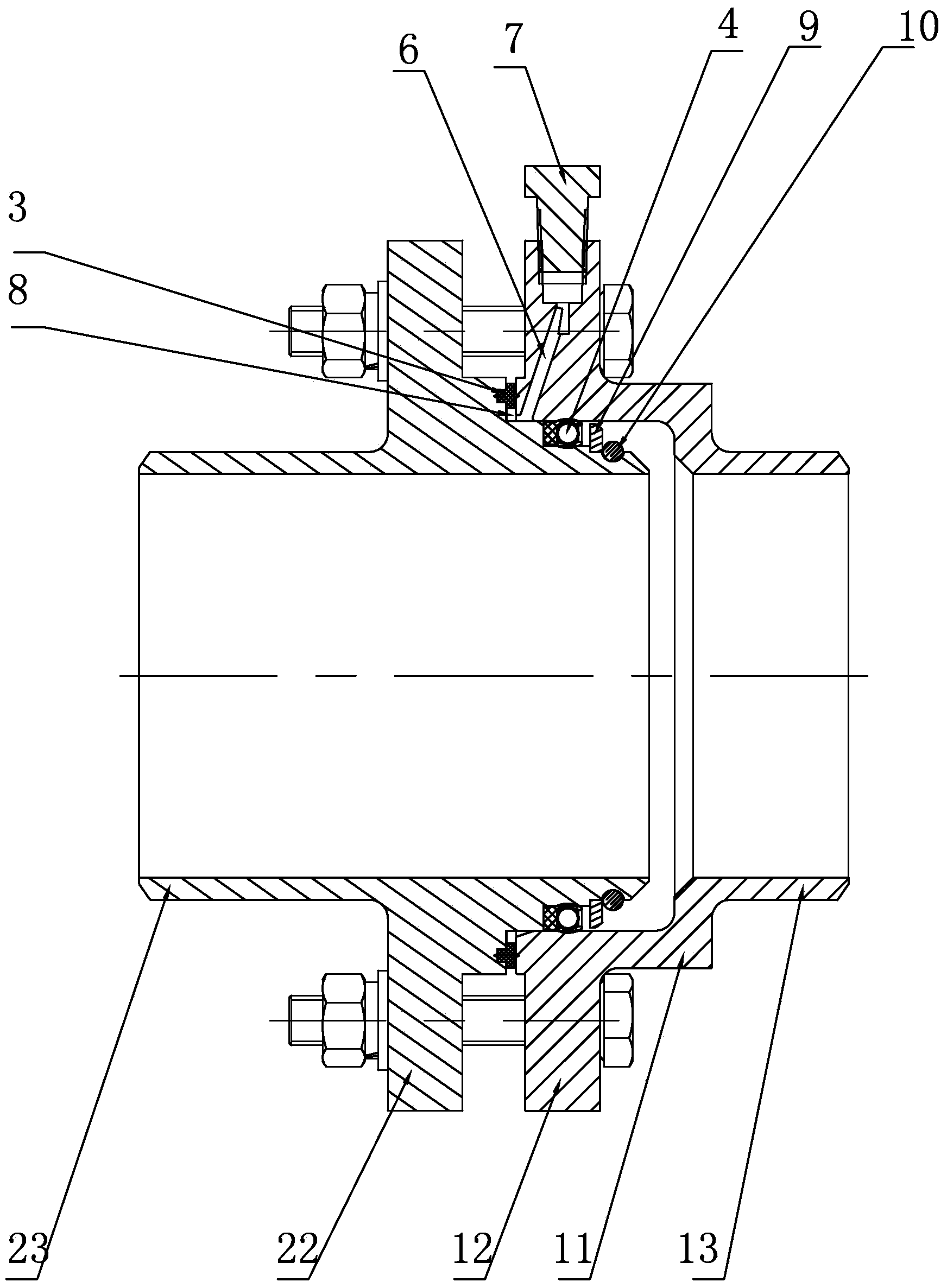 Redundant seal pipeline connector