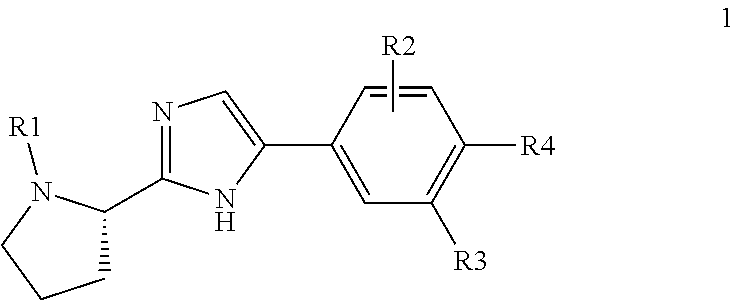 Pan-genomic inhibitors of NS5A protein encoded by HCV, pharmaceutical compositions,  intermediates for inhibitor synthesis, and their synthesis and application methods