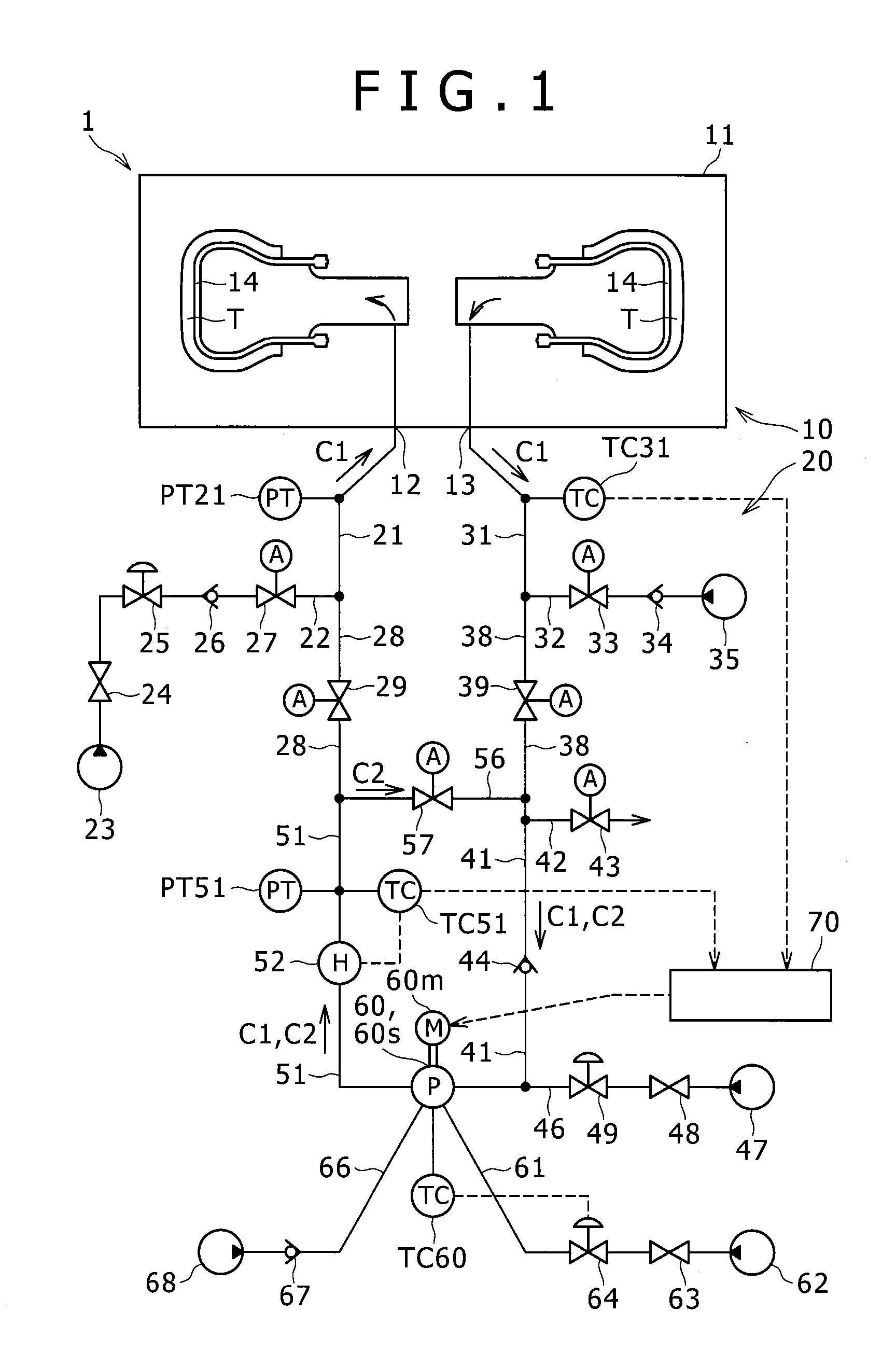 Tire vulcanizing method, and tire vulcanizer