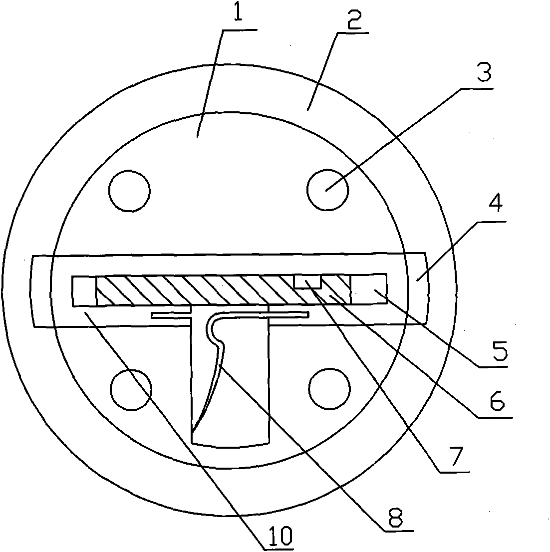 Flat key and locking machine