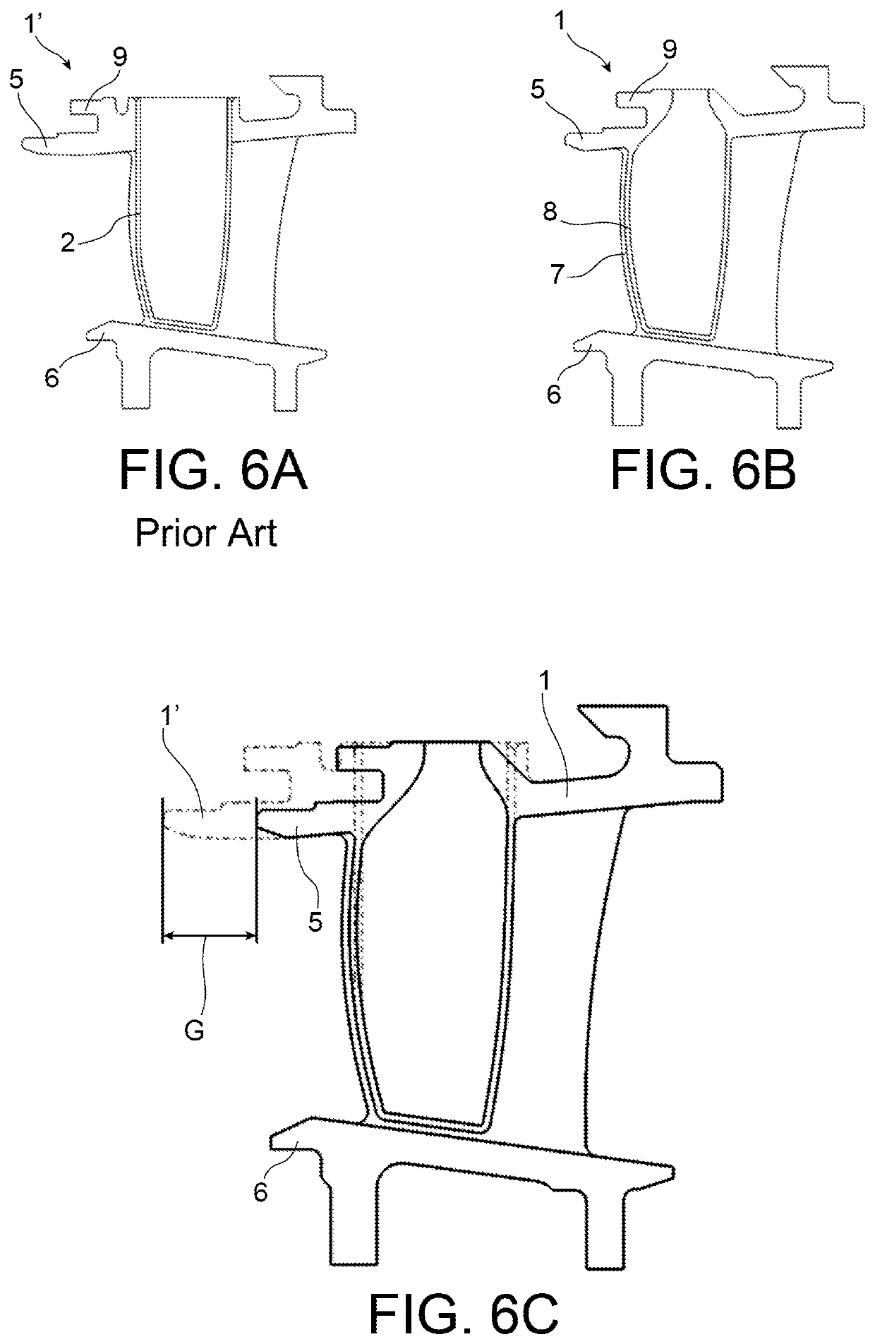 Turbine stator vane comprising an inner cooling wall produced by additive manufacturing