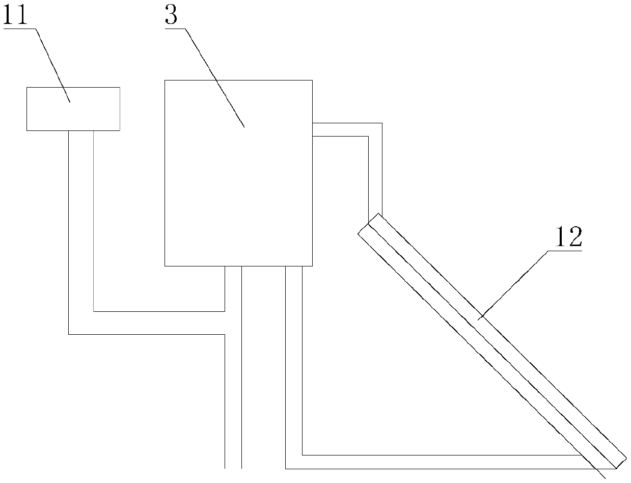 Combined device for heat storage electric boiler and solar water heater and heat supply method