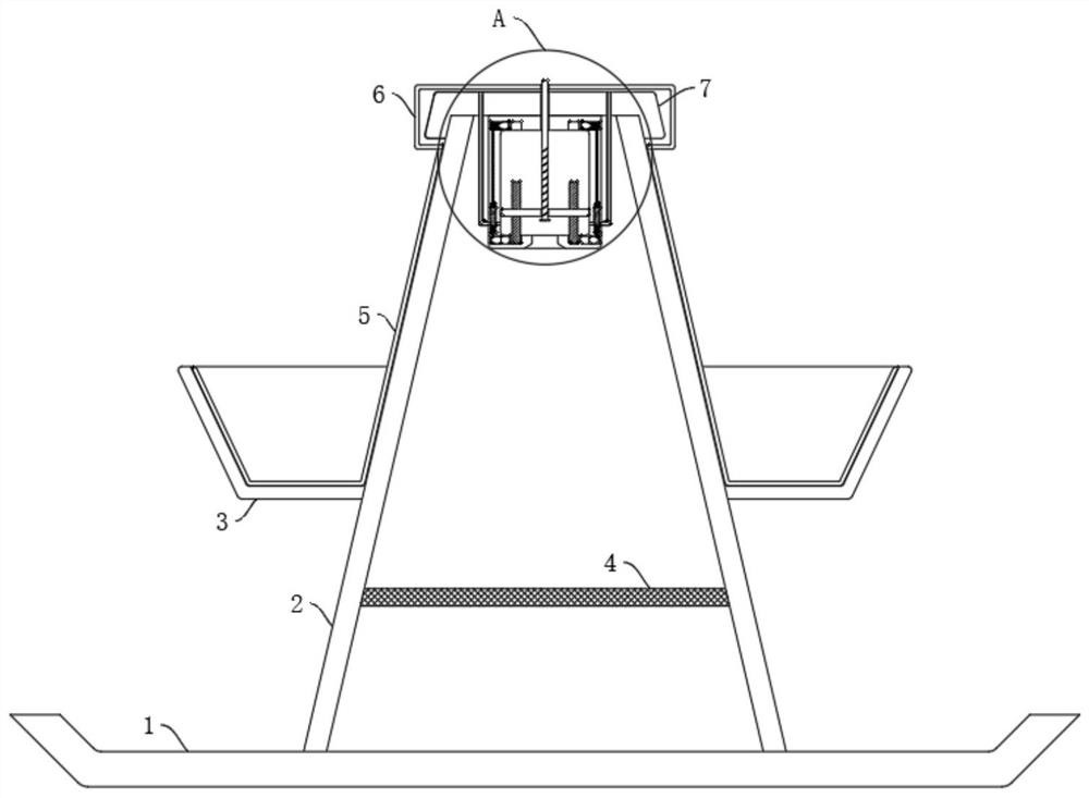 Anti-sticking pan structure for oven applied to charcoal-grilling of bullfrogs