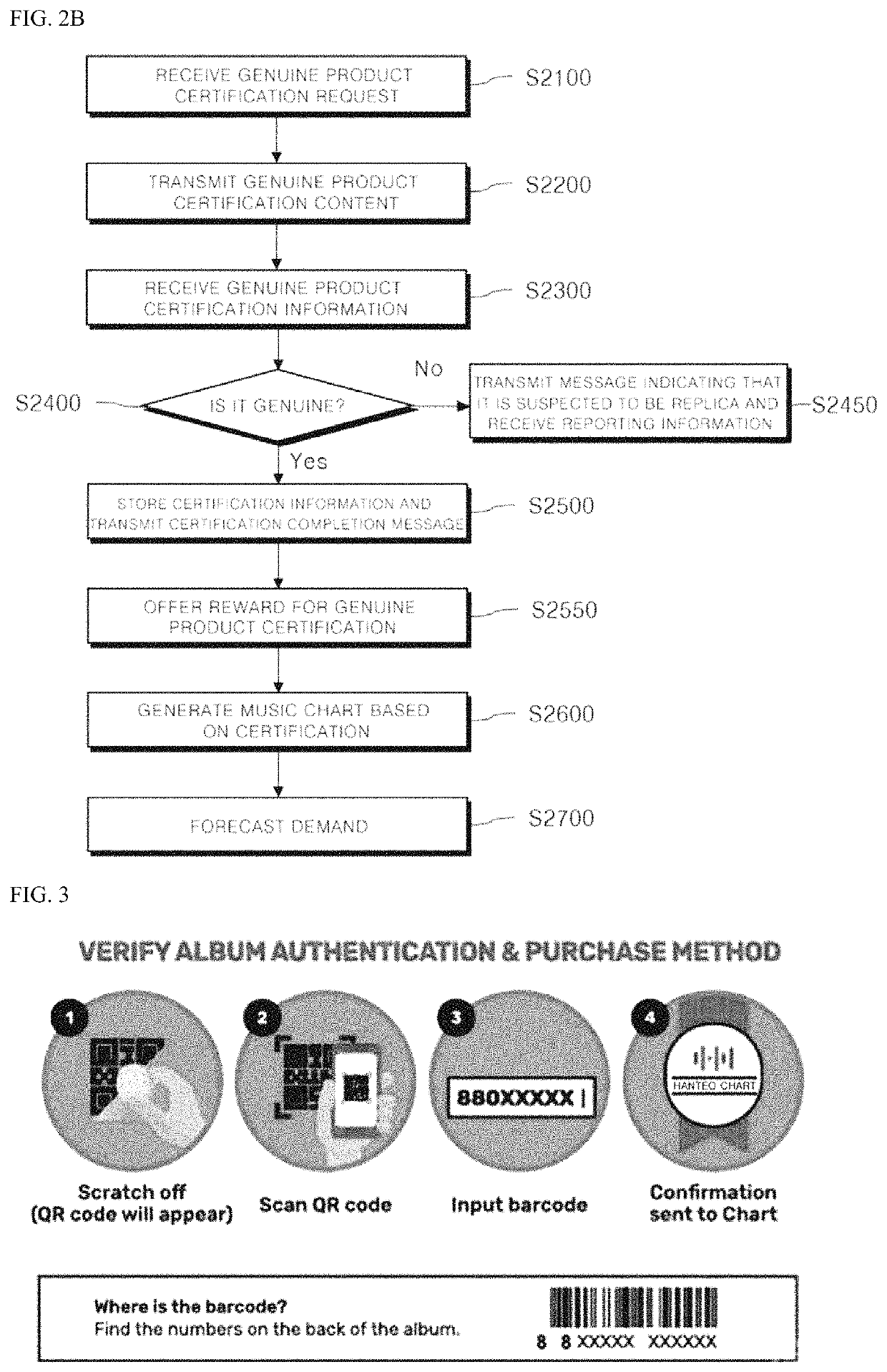 System and method for certifying genuine product and generating music chart for copyright protection