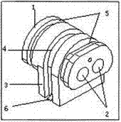 Input and output terminal for automobile-mounted power supply of new-energy automobile