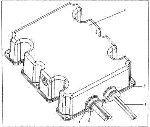 Input and output terminal for automobile-mounted power supply of new-energy automobile