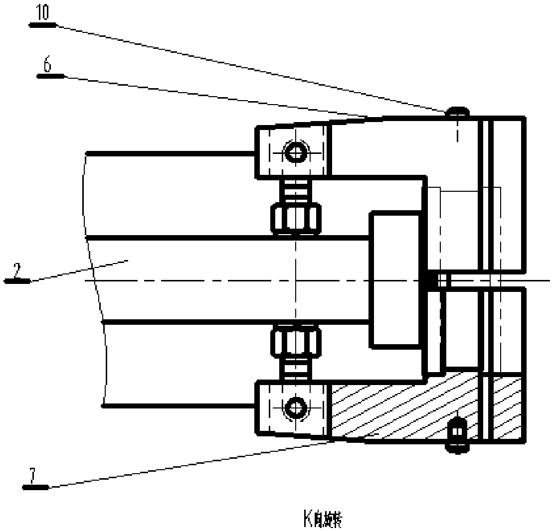 Clamp for sawing motor swash plate and production line