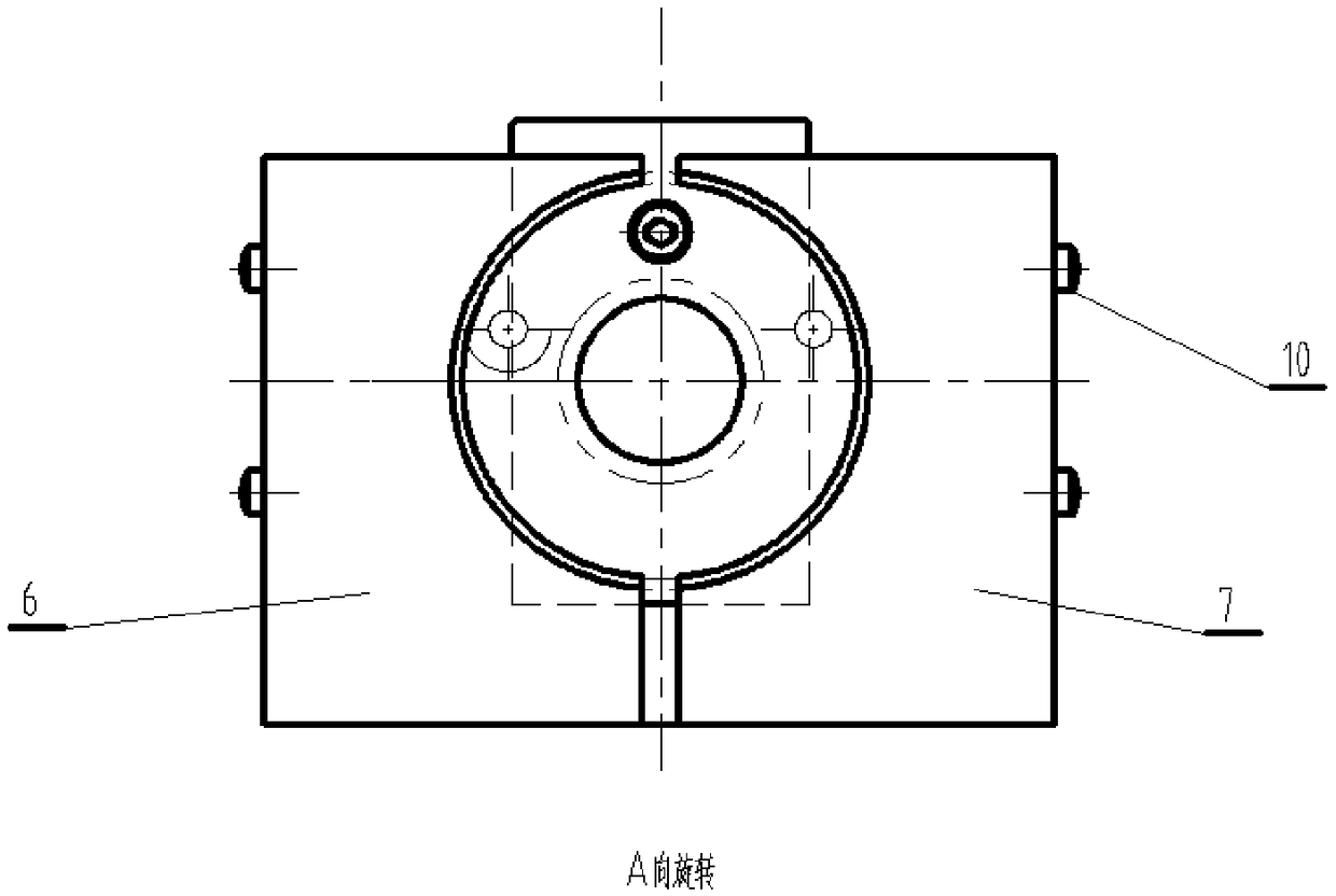 Clamp for sawing motor swash plate and production line