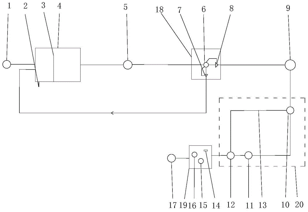 Water settling, spring protection and recharging integrated device for foundation pit engineering