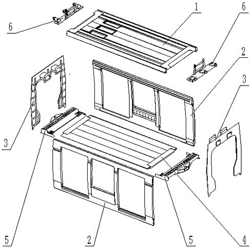 Floating car body and assembly method for 100% low-floor tram