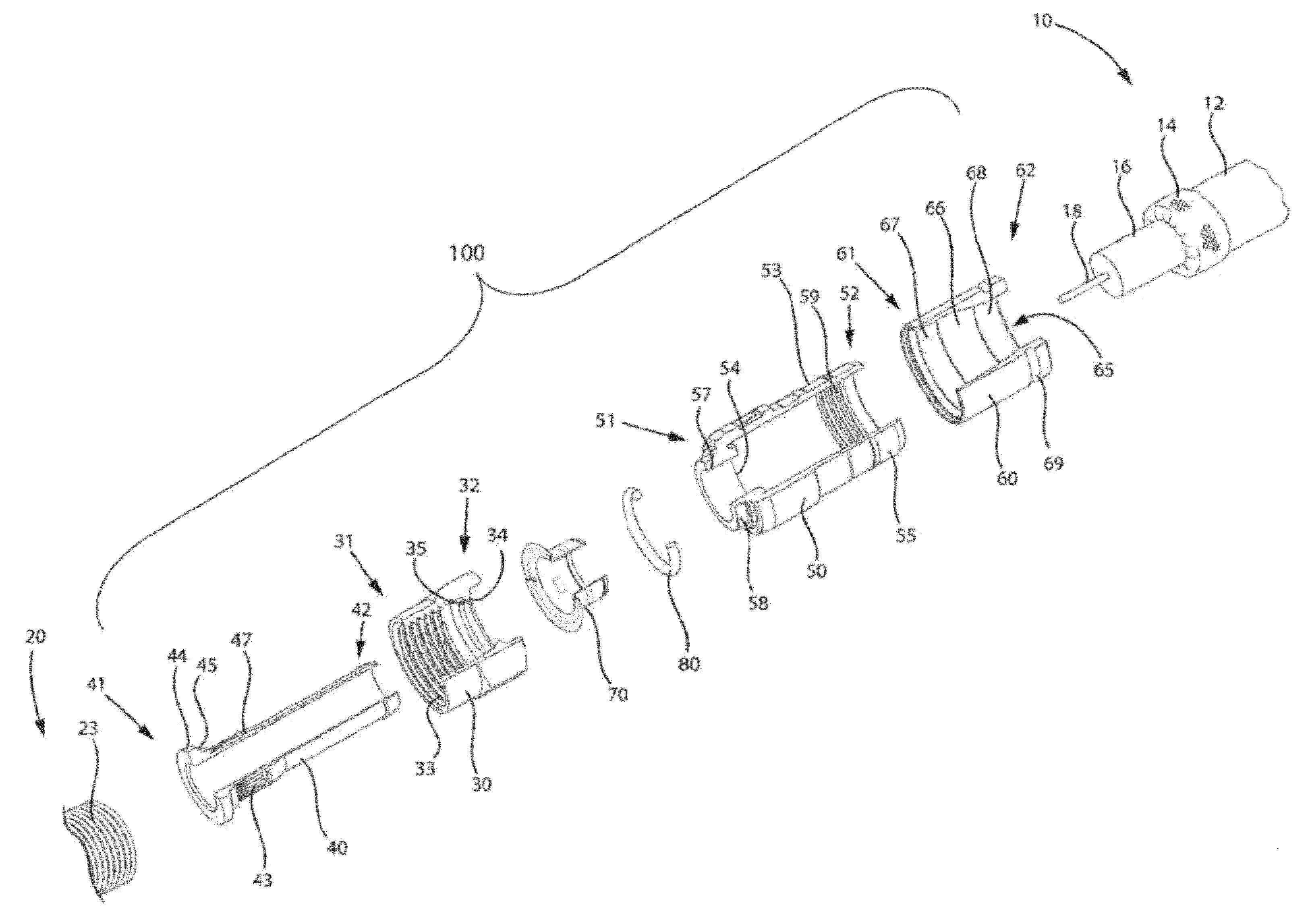 Coaxial cable connector having electrical continuity member