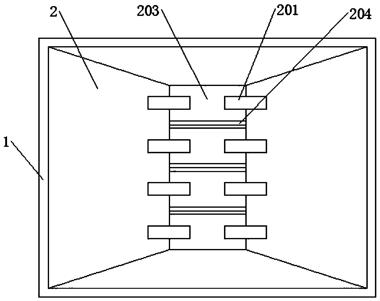 Meshing movement type semi-automatic slicing and drying device for traditional angelica dahurica medicines