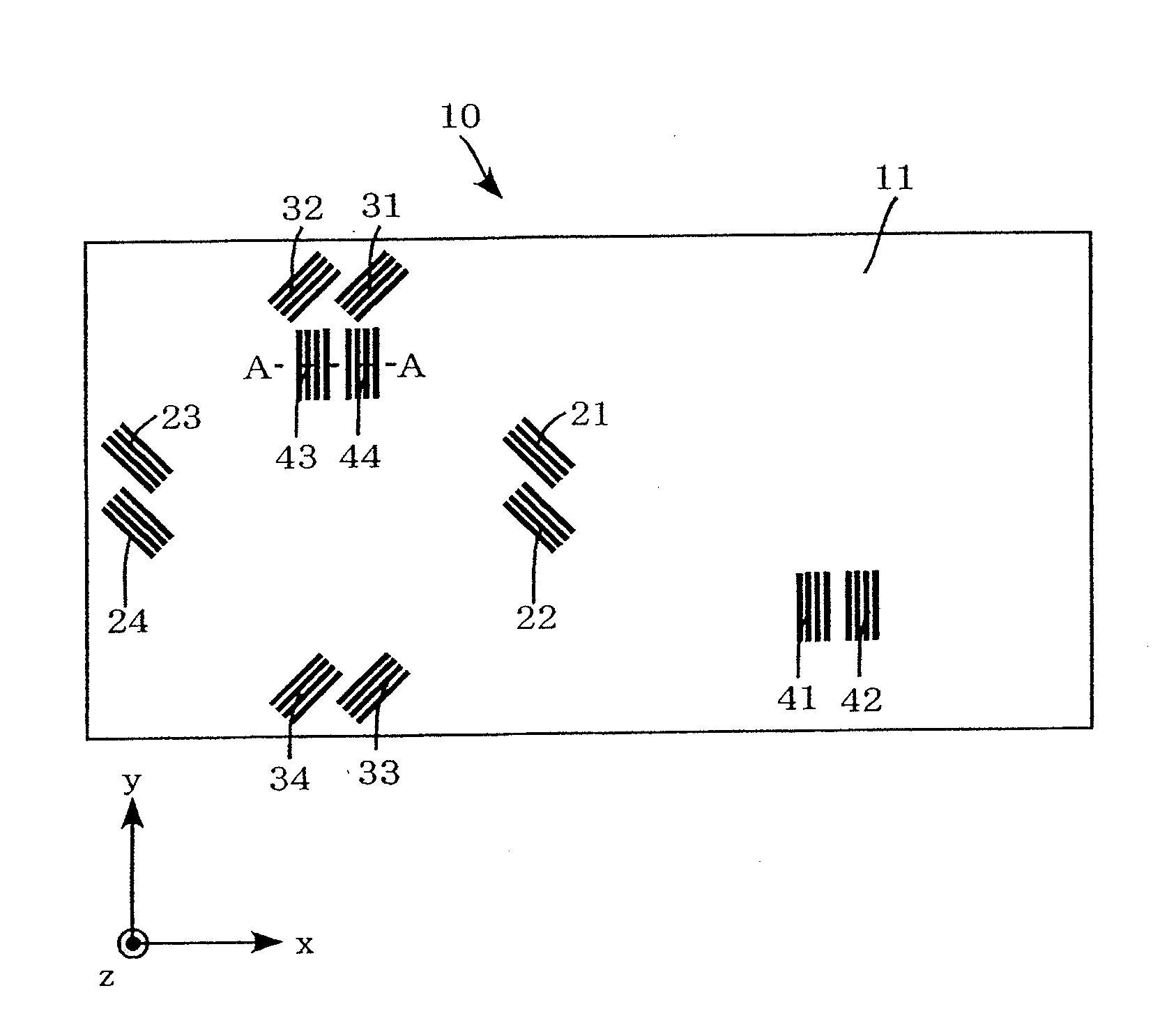 Three-axis magnetic sensor and method for manufacturing the same