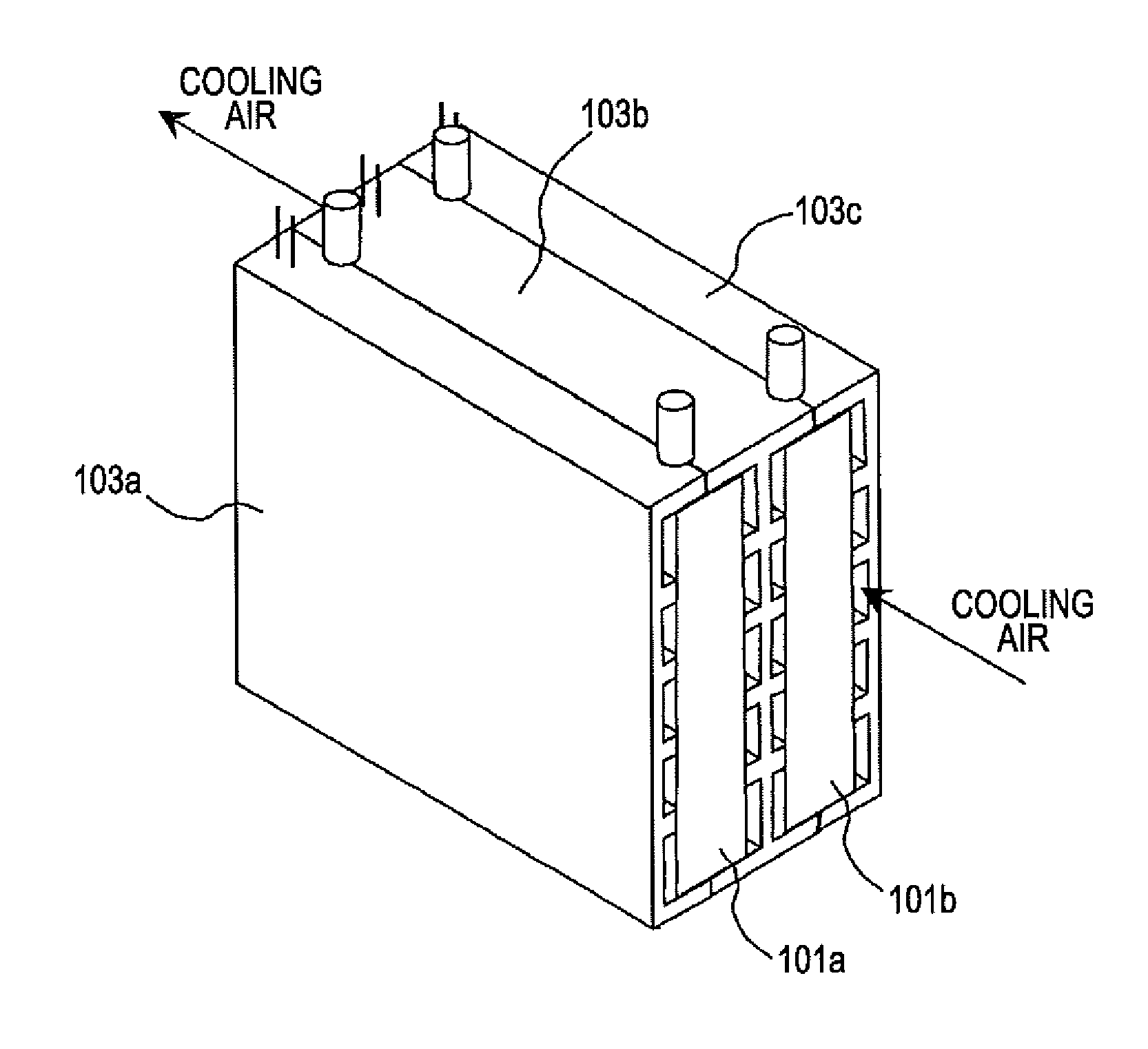 Battery holding device