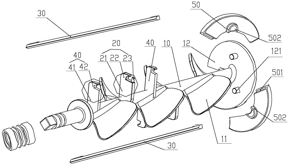 Stirring device of ice cream machine