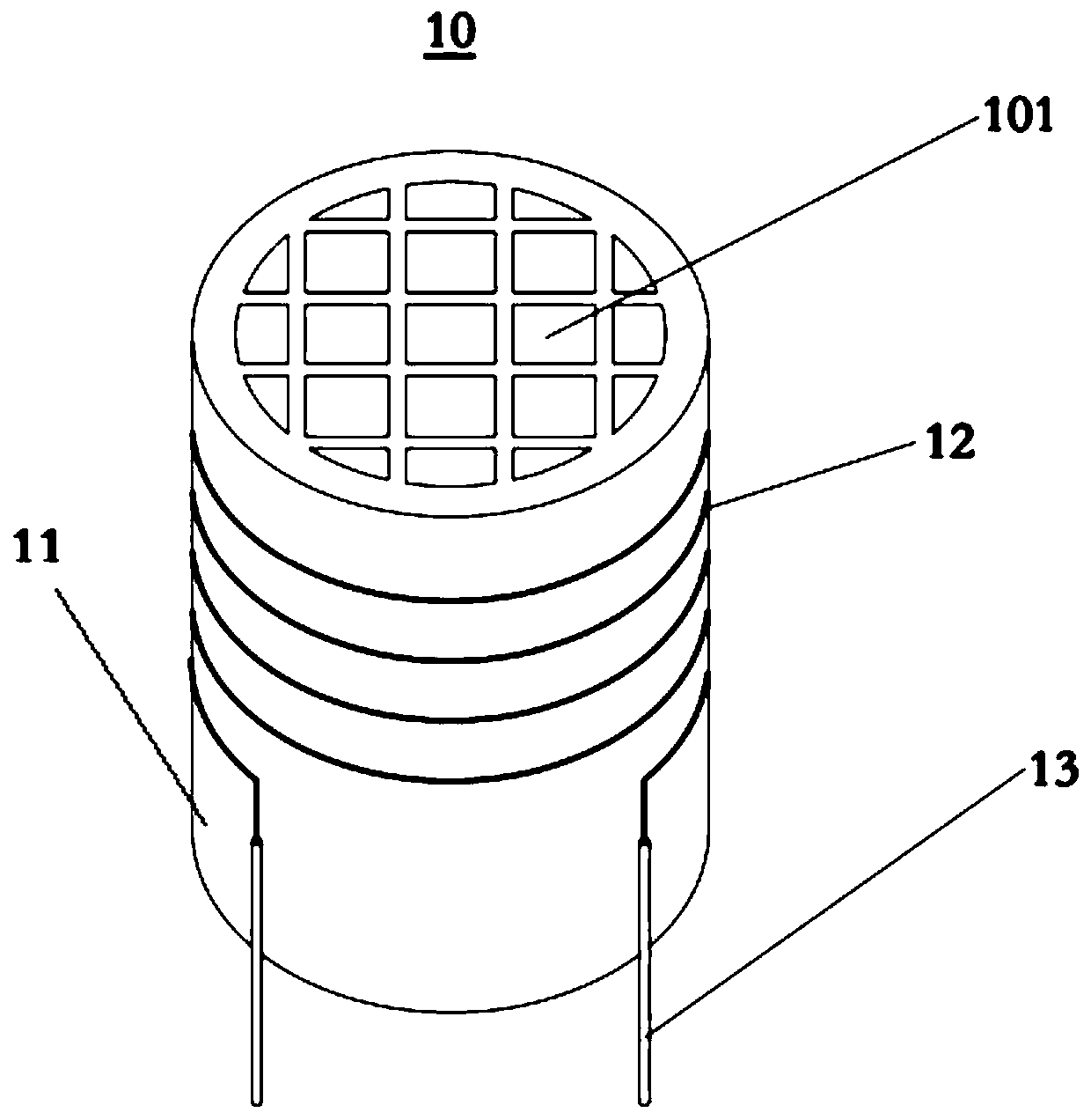 Electronic cigarette heater and heating control method and device for ceramic heating element