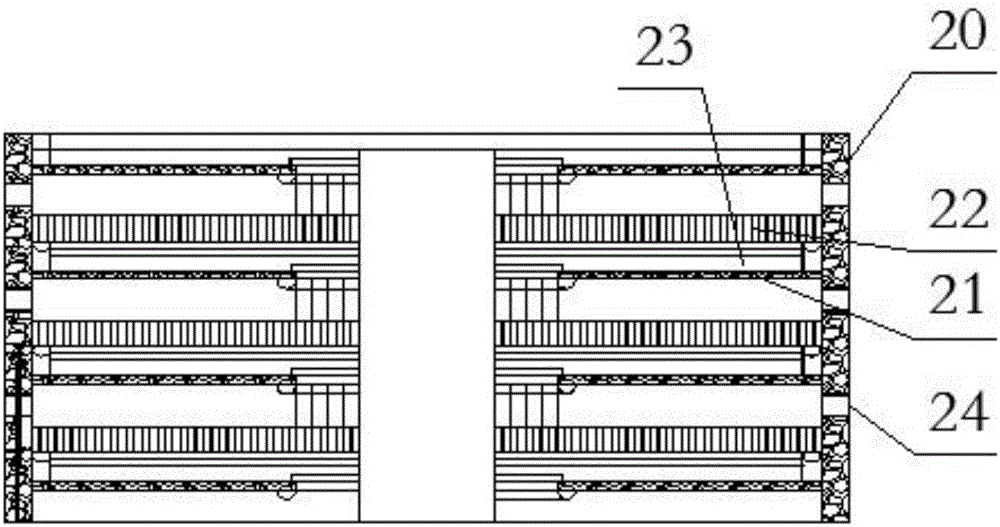 Circular multi-layer pig breeding facility