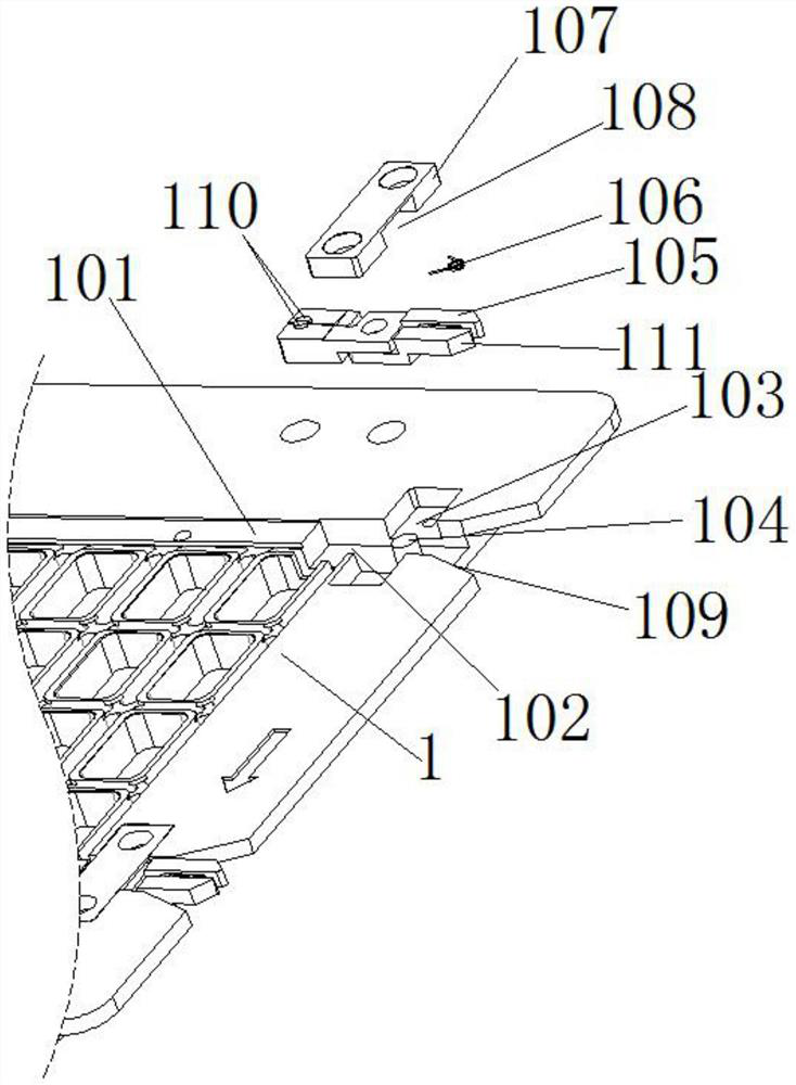 SMT printing process burst buckle jig