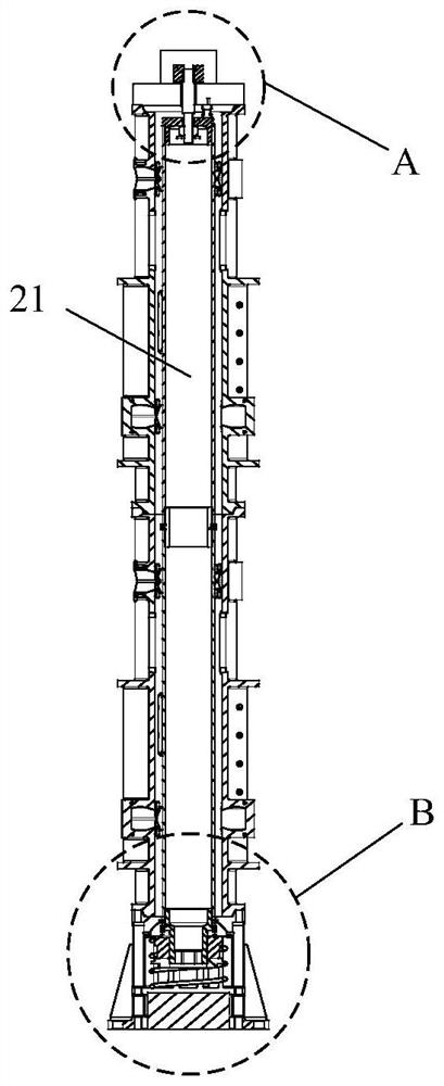 Multi-star compressing and separating device with concentrated compressing and controllable separating functions