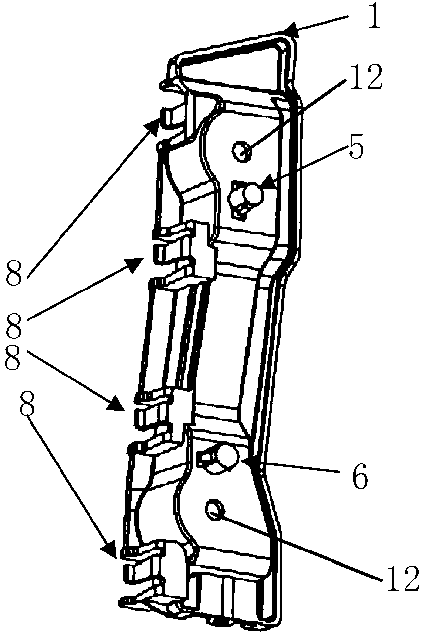 Automotive front bumper mounting bracket