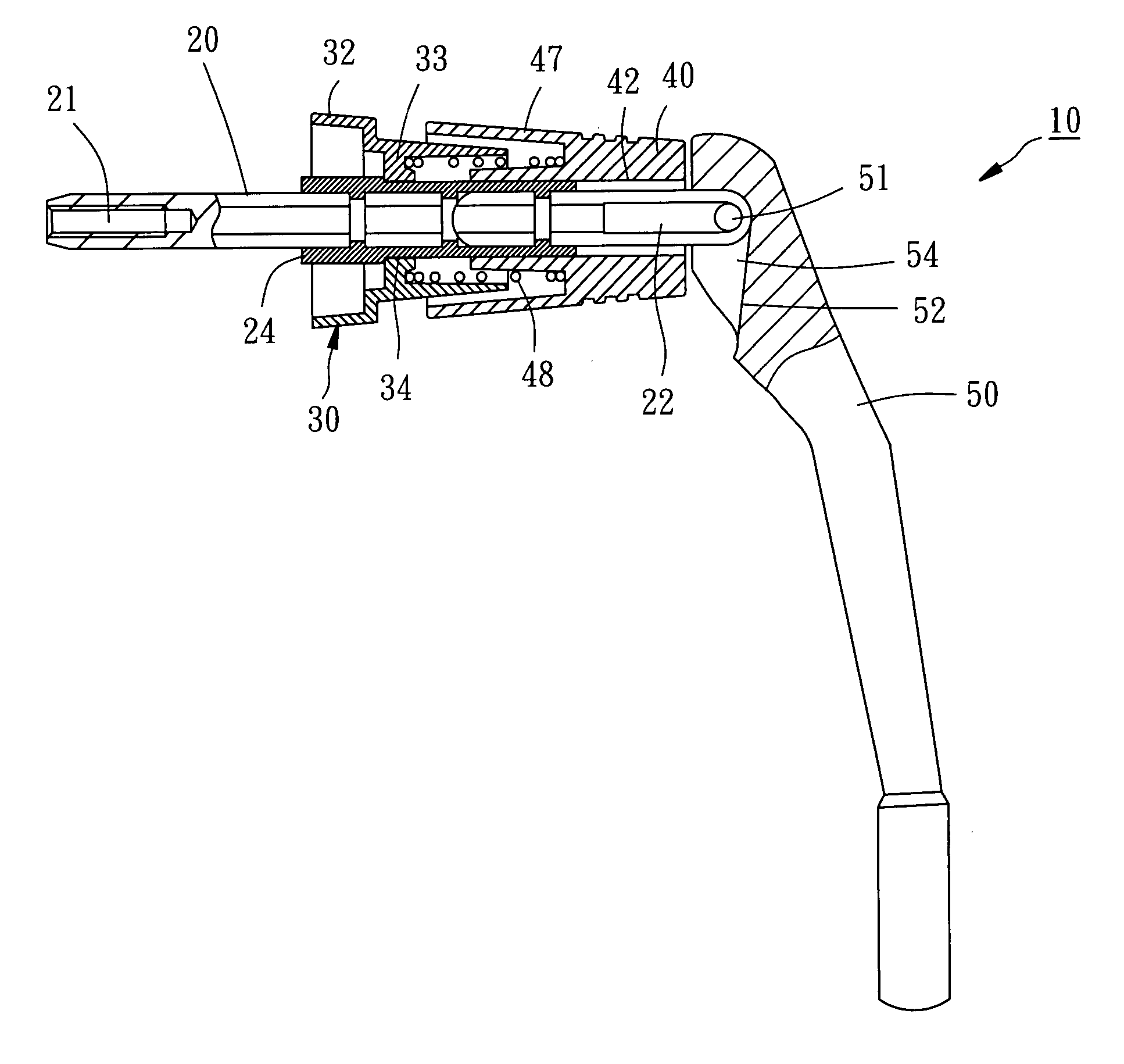 Crank handle for spinning reel